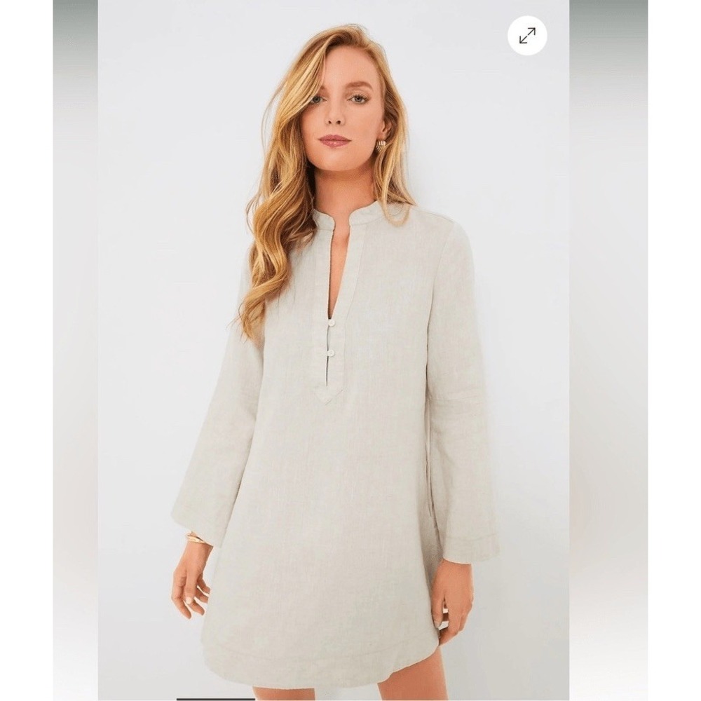 Tuckernuck Tatum Linen Dress NWT Sizeā S Coastal Vacay Minimalist